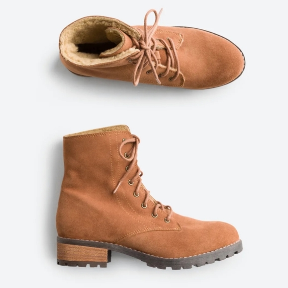 Diba Shoes - Diba Motto Shearling Lined Combat Boot